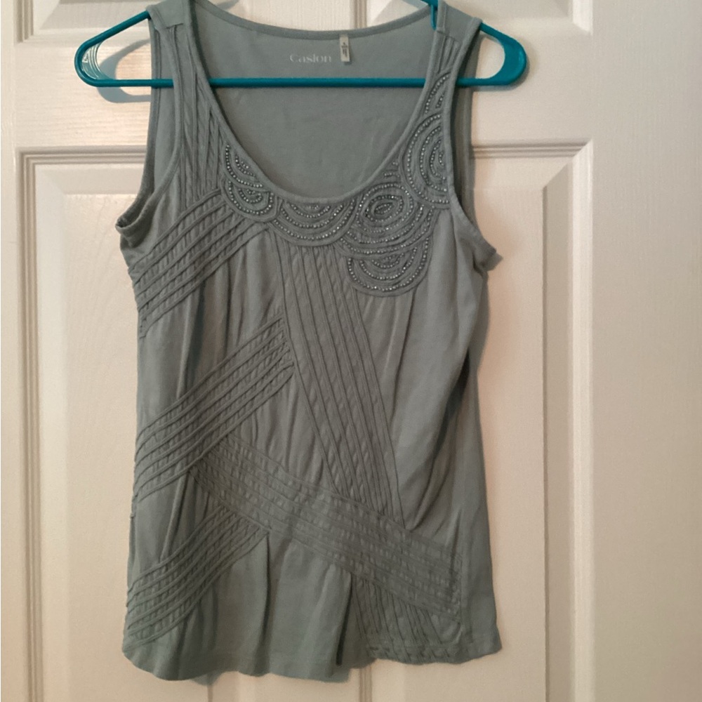 Caslon green tank size S
